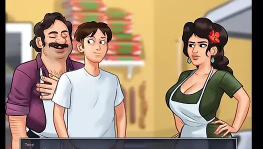 Summertime saga: heiße italienische MILF aus der pizzeria, episode 55