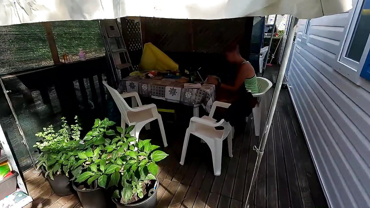 Terrace Interruption: Stop Working & Suck Me off