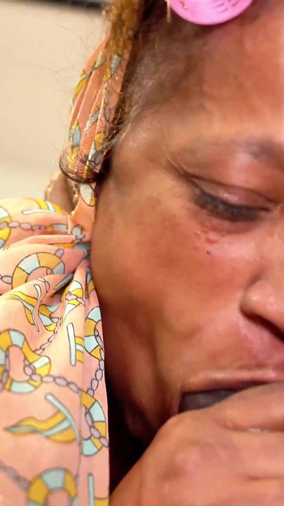 Fat Belly Ebony Mature Anal Destroyed by a BBC