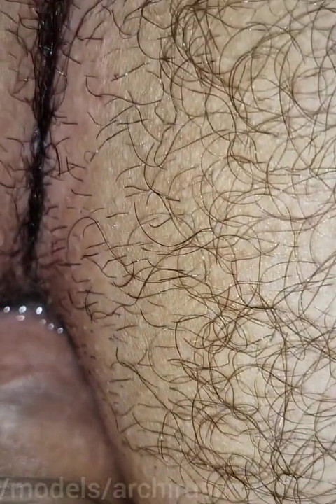 Big Hairy Ass Swallows a Man's Hot Cock with Cum!