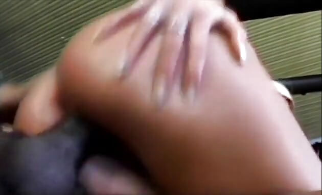 Sexy blonde gets anal beads in her ass and a long black cock to fuck her