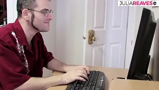 Hot blonde rides a hard cock then sucks it to tits cumshot