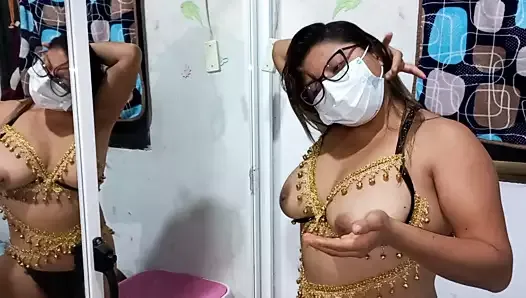 hot indian performing arab dance before having intense sex with her stepdad