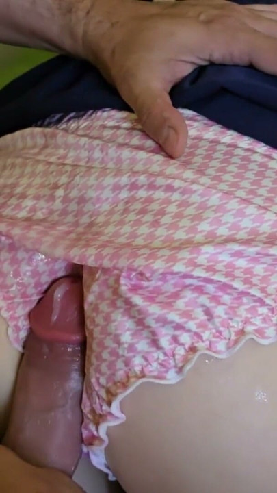 Stepsister let me rub her ass hole and cum on her Japanese panties | Clip 2