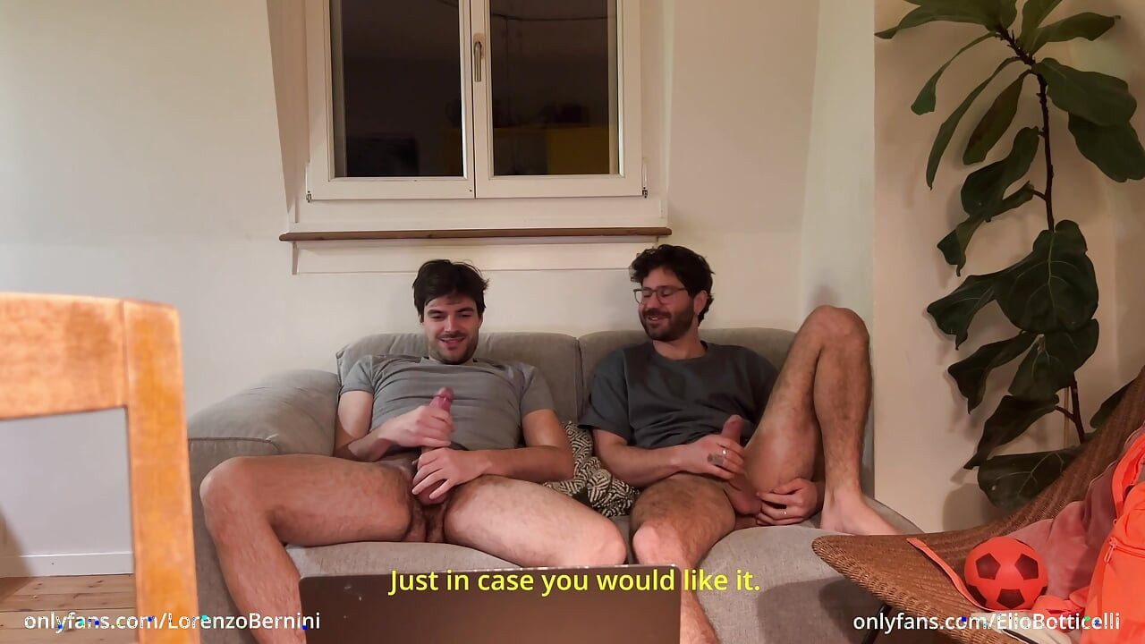 straight friend asked to touch his big cock