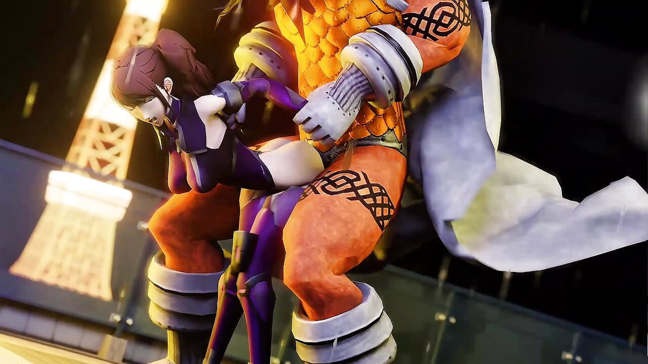 3D Girl warrior got taken by monster