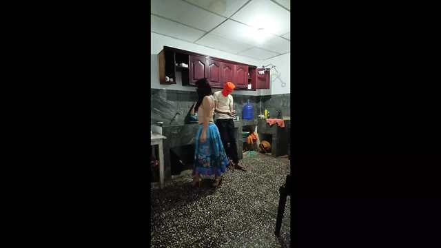 The stepcousin lifts it up without touching it