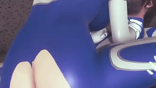 Невидимую женщину трахают эластичным хуем 2