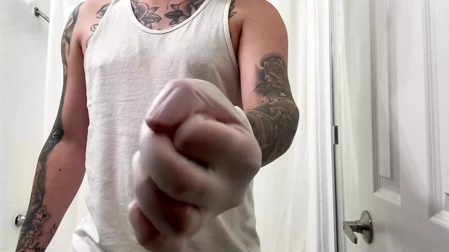 Bray Love Jack off with Gloves and Cum