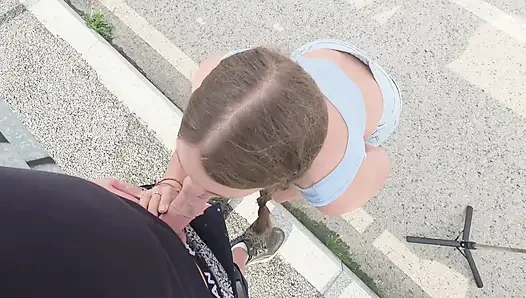Otobanda seks yaparken yakalandı, açık havada oral seks ve seks