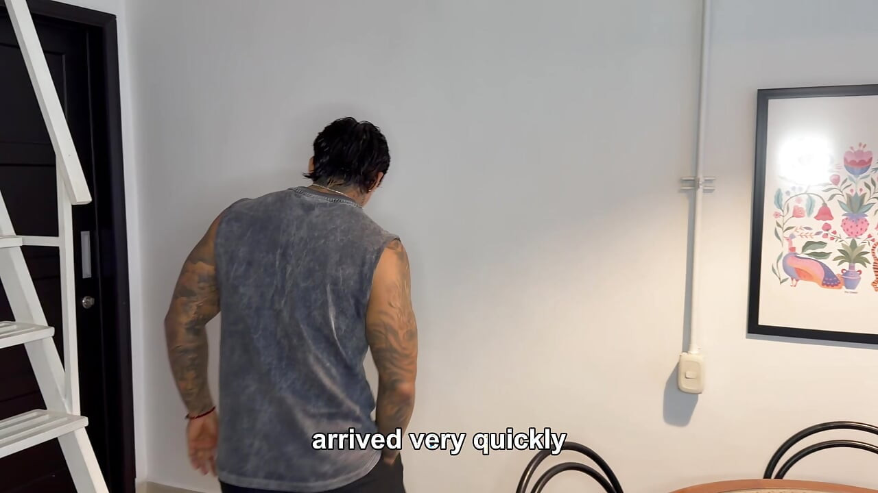 My landlord fucks me before my boyfriend arrives