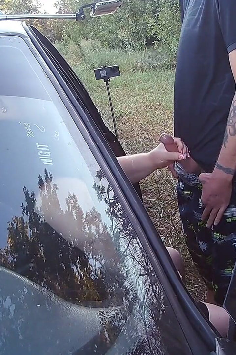 I Brought My Friend to the Park and Gave Her to Suck My Dick