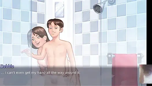 Milf Step-Mom Debbie All Shower lewd Scenes! summer time saga new update