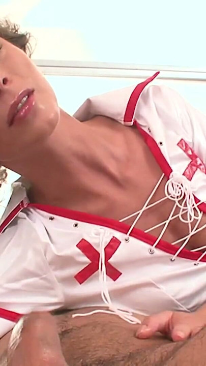 Hot nurse gives her patient a very perfect face fuck | Clip 1