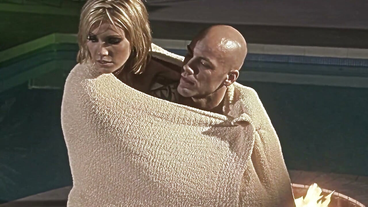 Big Cocks Fans Scene-4 Sexy Small-titted Blonde MILF Gets Fucked by a Huge Cock by the Pool.