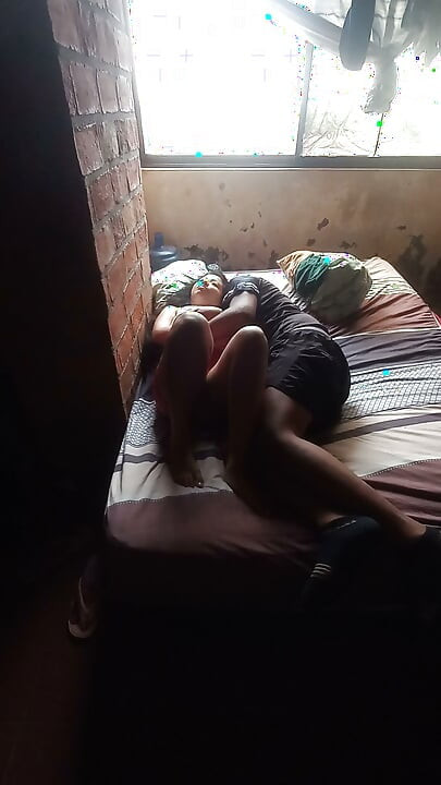 My stepdad licks my pussy before fucking me hard in his wife's bed, stepdaughter won't stop moaning