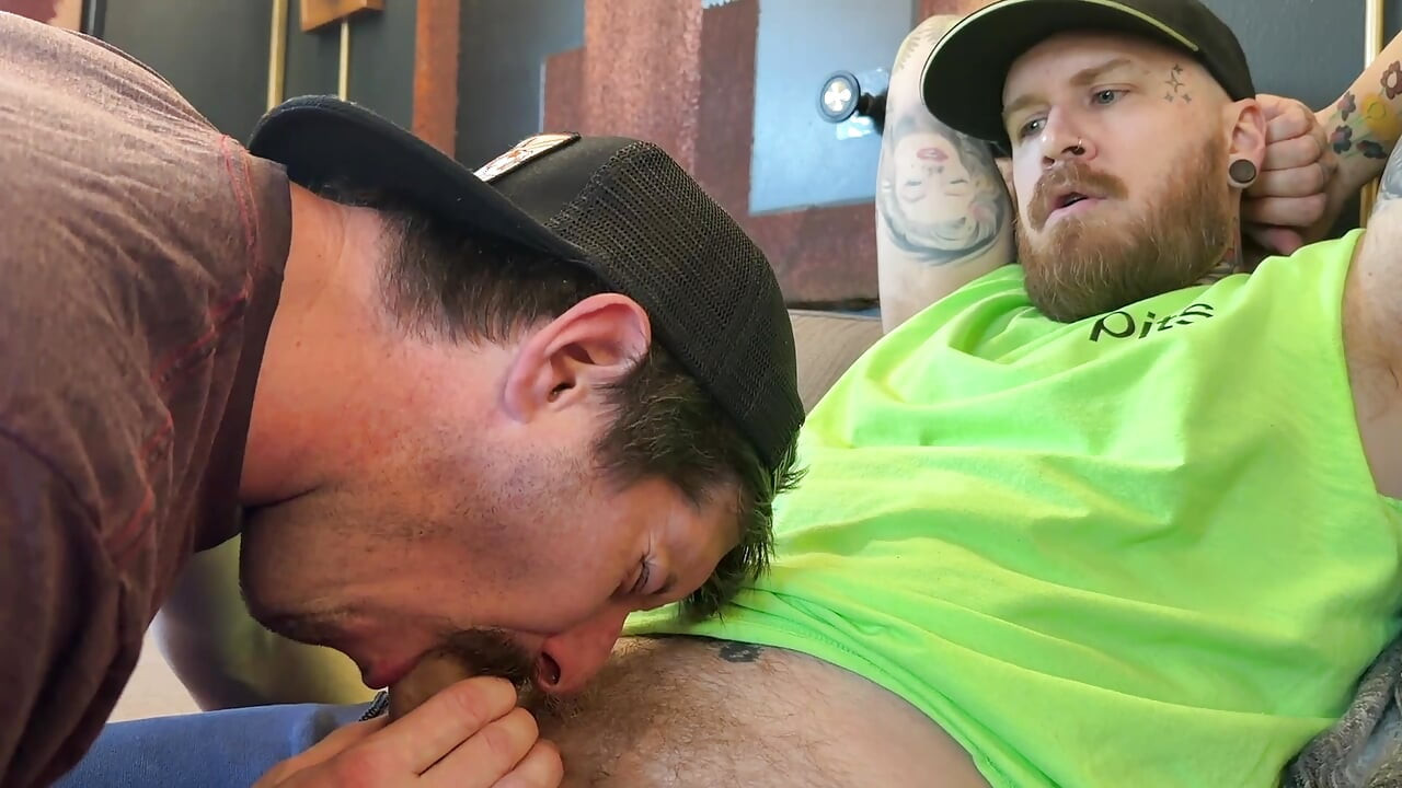 Sharing YoungBuck with a Blond Otter Jock