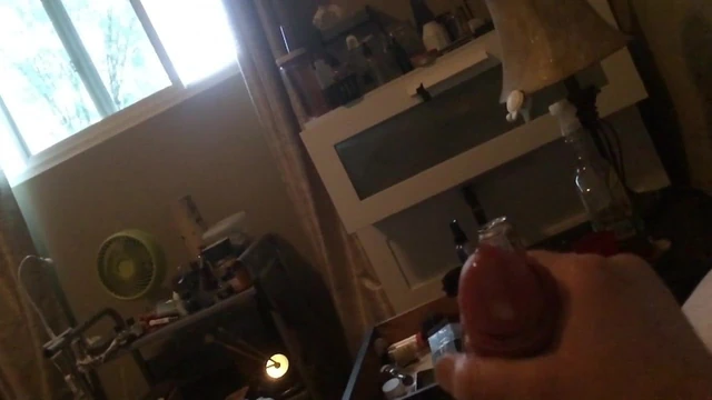 Slow motion big cumshot