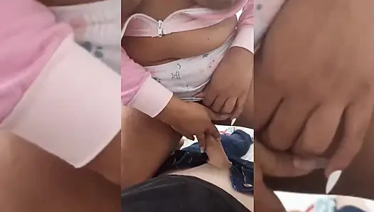 Я собираюсь отвести мою подругу в ночном клубе, чтобы она могла работать официанткой, но сначала я даю ей хороший трах раком