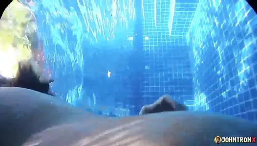 JohnTronX - Tight anal sex underwater with a hot Asian amateur girl