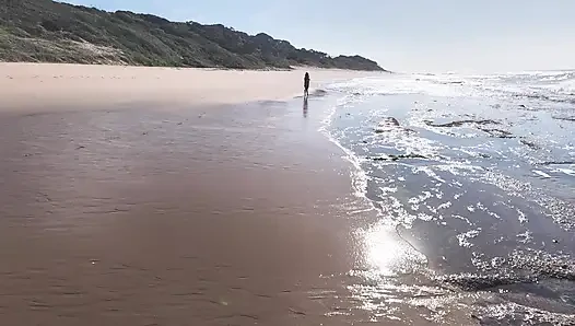 Sunrise & Saltwater Kisses-BlackSwan gets her pussy rubbed in the sand