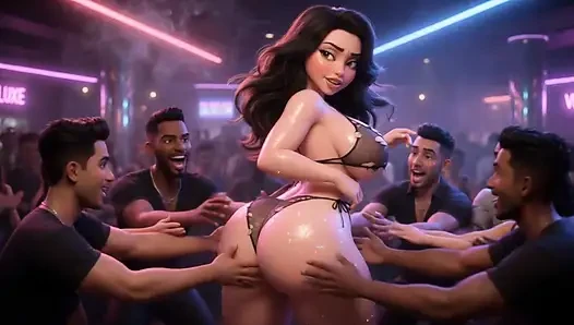 Ep 7: Curvy Wife in Sheer Black Torn Micro Bikini Gets Hands All Over Ignoring Husband