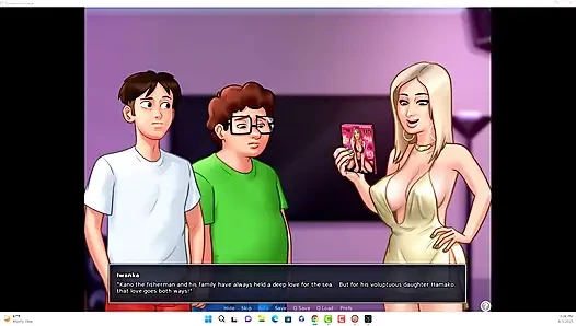Summertime saga - Johannes and Erik watched Iwanka, Iwanka gave Johannes a blow job on camera