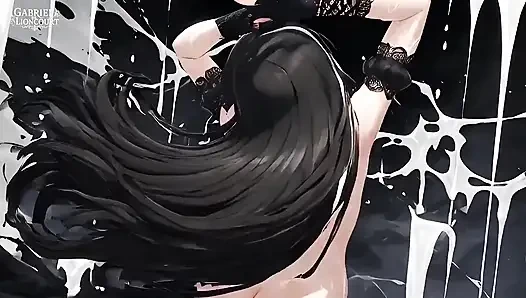 Gotik kız hayranı sahne arkasında rock yıldızıyla sikişiyor - hentai 1