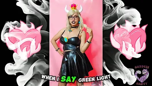 Göttin Seltenheit strippt für dich als Bowsette