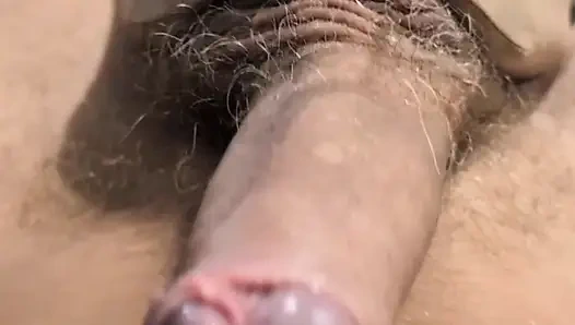 Footjob stoking nilon