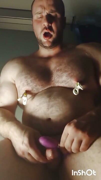 Nple Clamps Play & Vibrating Egg on My Cock Until I Explo