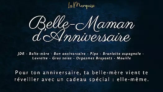 [French audio porn] Stepmom has a very special gift for your birthday