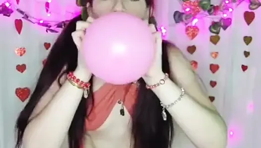 Shyyfxx Happy Carnival! Playing with Balloons All Over My Body- Looner Fetish