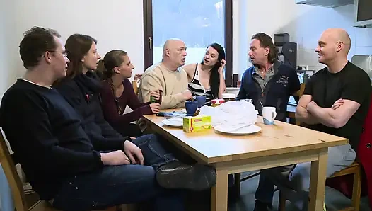 Naughty Christmas Party Wild Orgy Fuck Fest