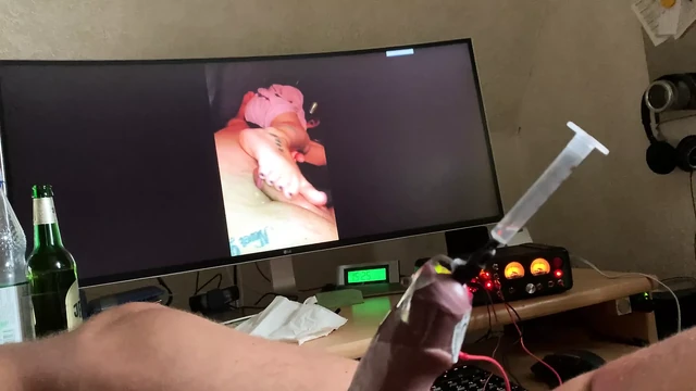 e-stim intense with  cum collector