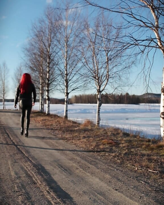 Having a walk in leather