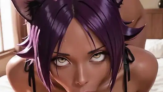 Yoruichi Bleach 3D hentai animasyonu