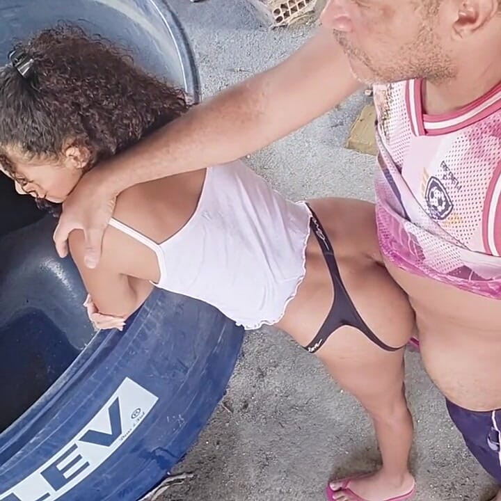 Picking up My Stepsister 100 Anal on the Terrace