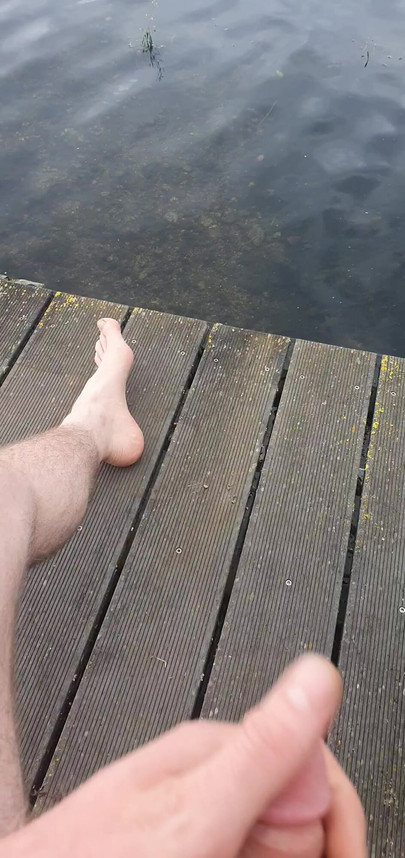 Jerked off at the lake