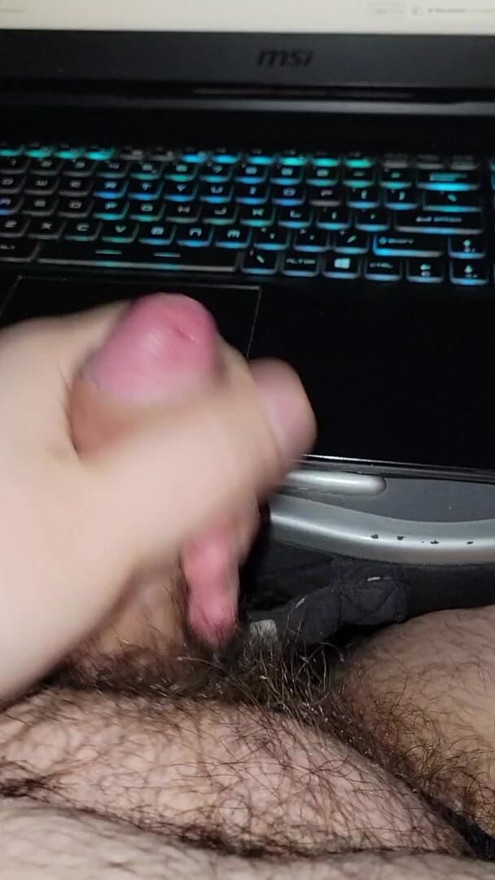 stroking my dick