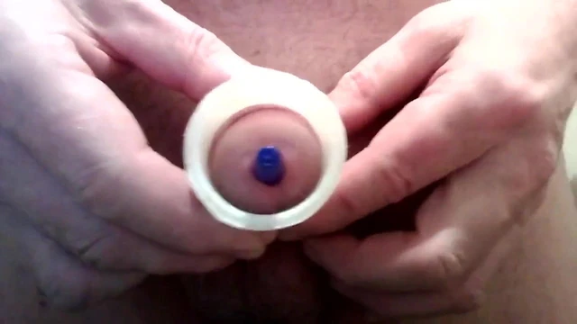 cumshot with a toy