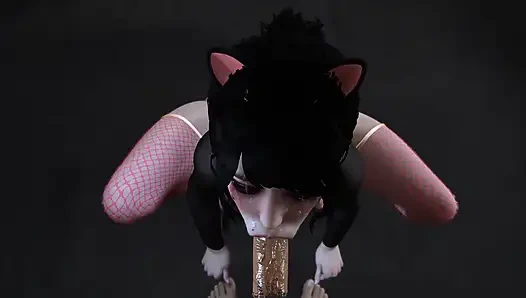 POV Deepthroat From a Pet Girl - Teen Blowjob