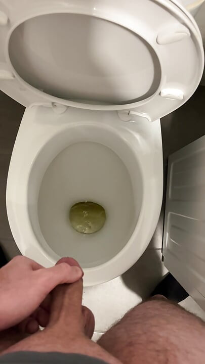 Piss masturbation and cumshot