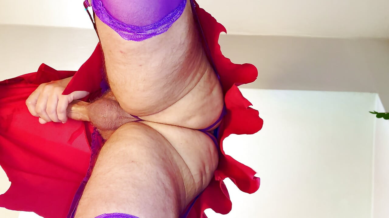I already told you not to look under my skirt - Masturbating, moaning, shaking and talking dirty in my wife's clothes