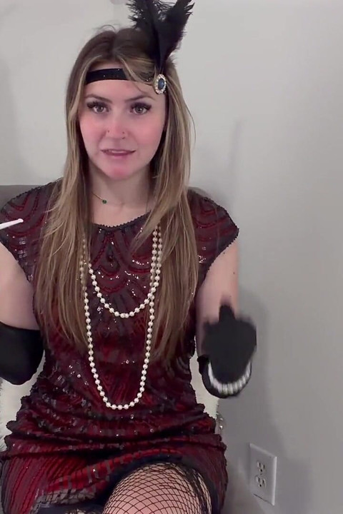 London Evans' Roaring '20s Jerk off Instruction 4K POV Temptation Awaits!