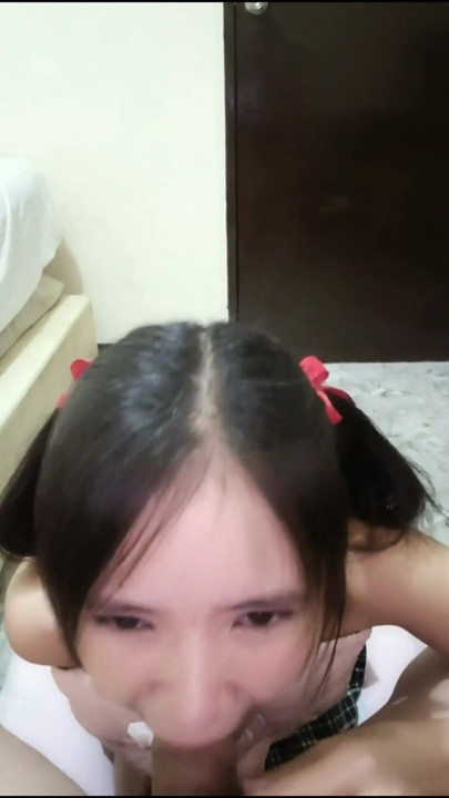 Cute Stepsister POV DEEPTHROAT SWALLOW | Clip 1