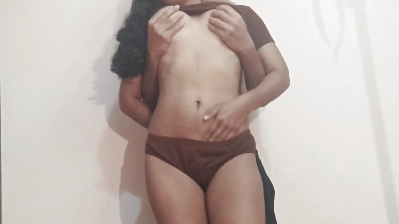 Neighbor hot girl comes to suck big dick and fucked , indian girl in panty