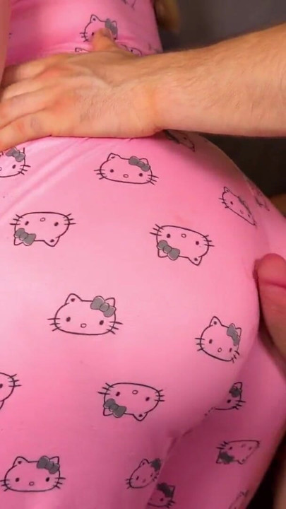 Challenge To CUM Before the Business Meeting(1 Minute). Stepson CUMS immediately on StepMom's Hello Kitty Pajamas | Clip 2