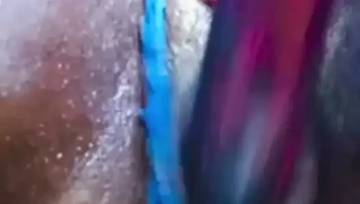 Nasty girl in the shower