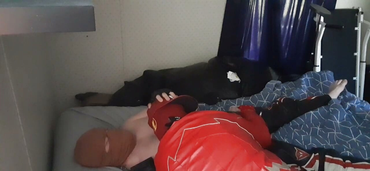 Halloween party biker blowjob